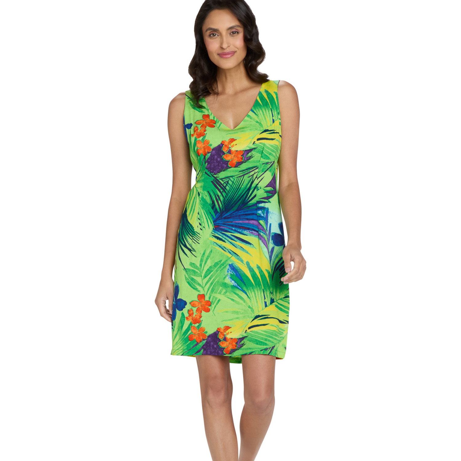 Marilyn Dress - Jungle Palm