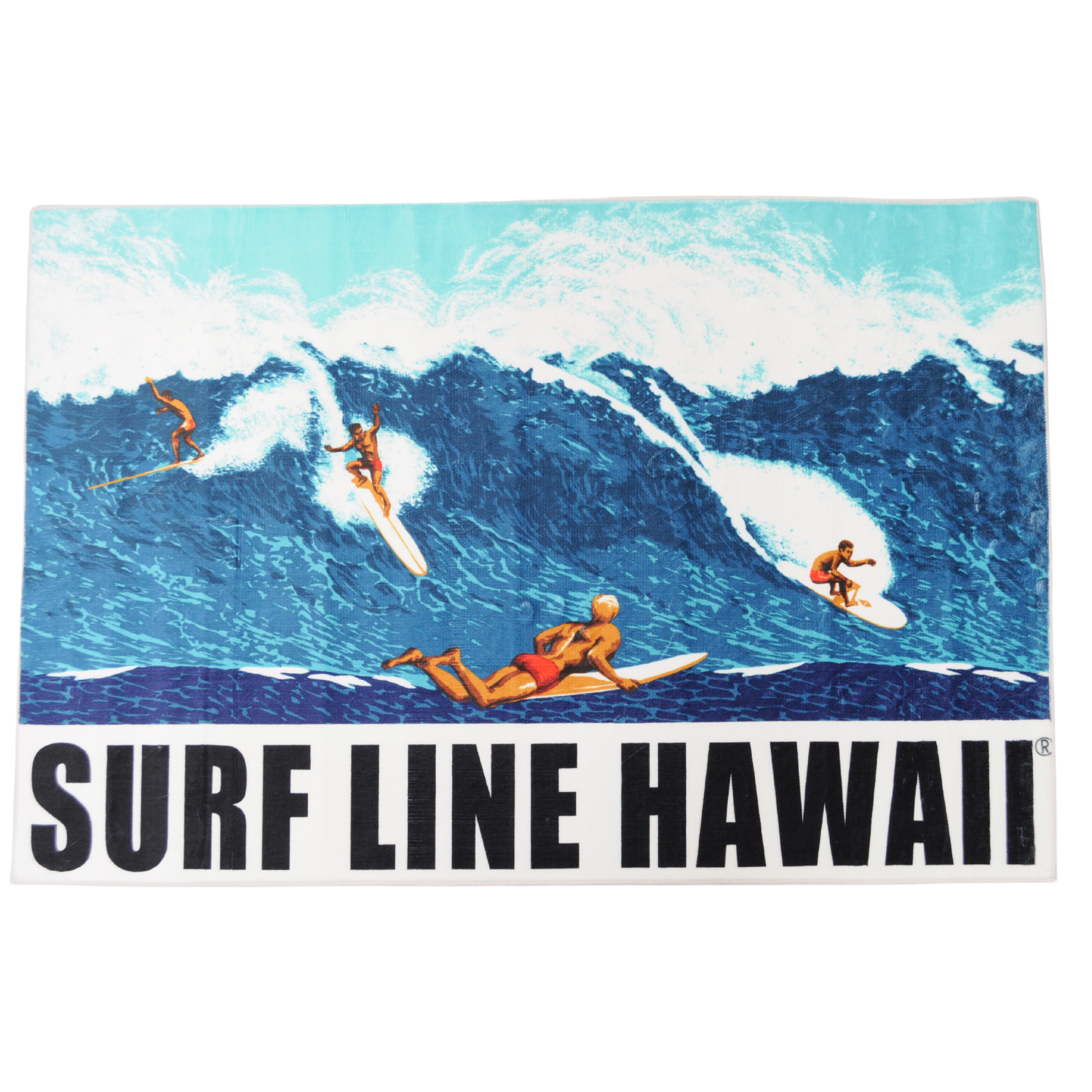 Rug 3'9" x 2'6" - Big Wave