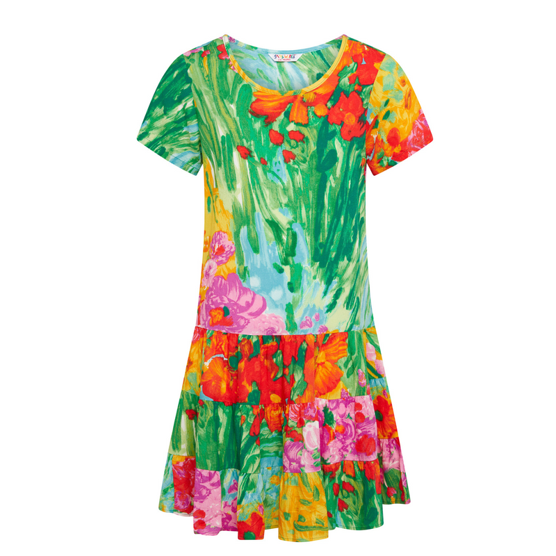 Girls' Hattie Dress: XS(4/5) - L(12/14) - Bouquet Burst