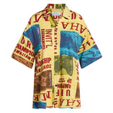 Men's Retro Shirt - Surf Contest Yellow