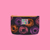 Jams World Go-To Lined Zip Pouch - Neon Donuts