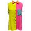 1988 Color Block Sleeveless Sample Top