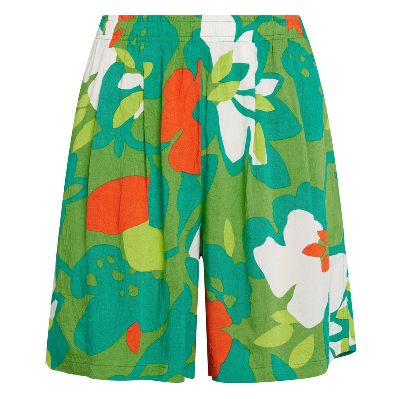 Unisex Rayon Volley Short - Hau Flower Green