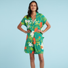 Modern Aloha Top - Hau Flower Green