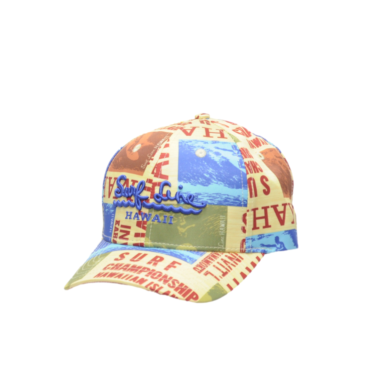 Embroidered Surf Line Hawaii Logo Cap