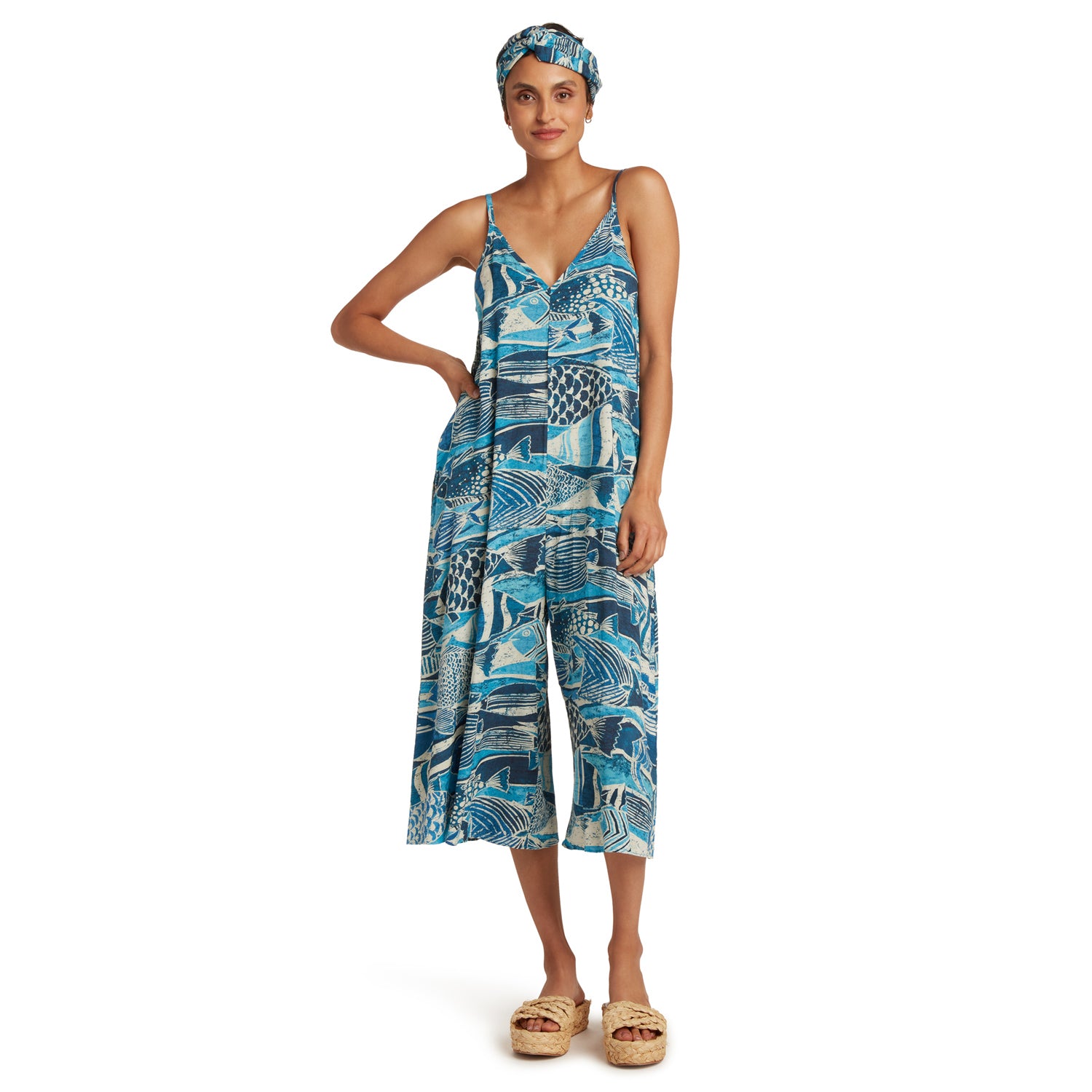 Buy Hawaiian Print Jumpsuit, Beach Jumper for women