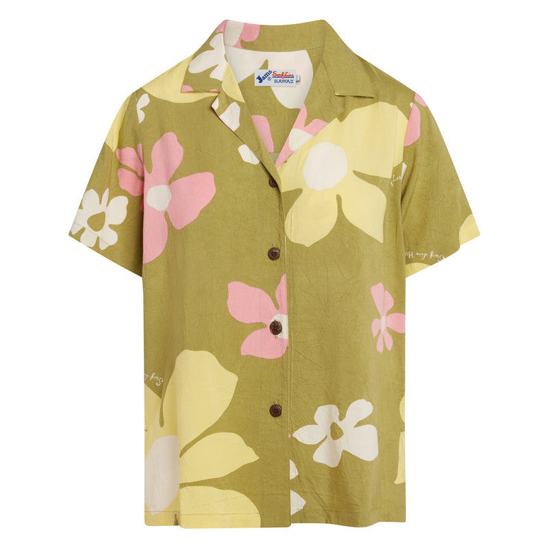 Print Top - Tradewinds Olive