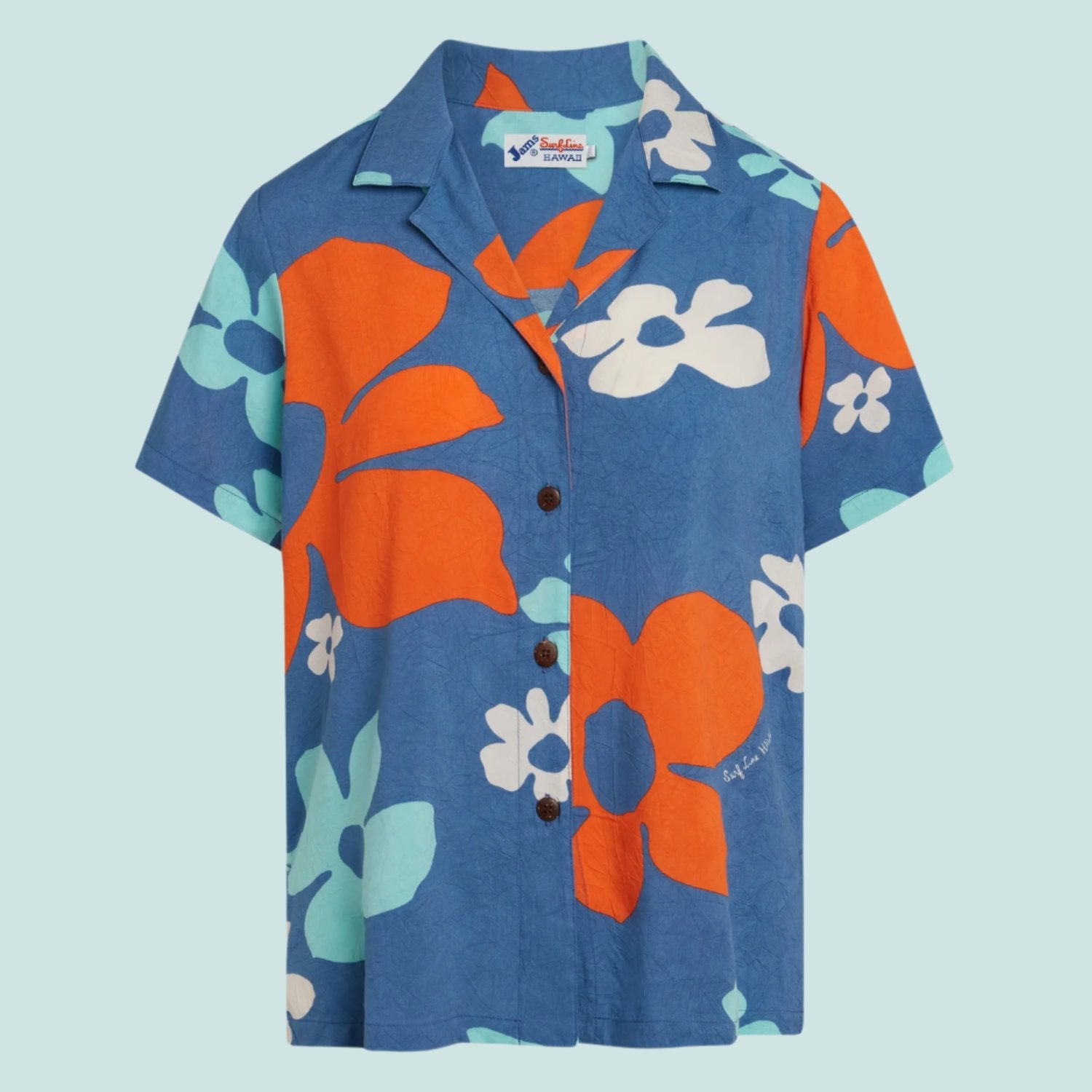 Print Top - Tradewinds Retro Blue