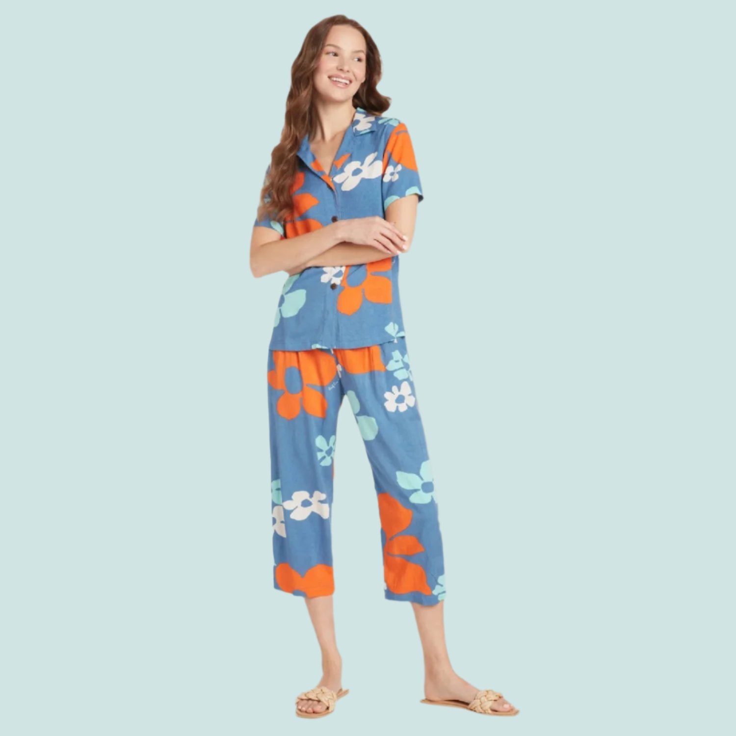 Beach Pant - Tradewinds Retro Blue