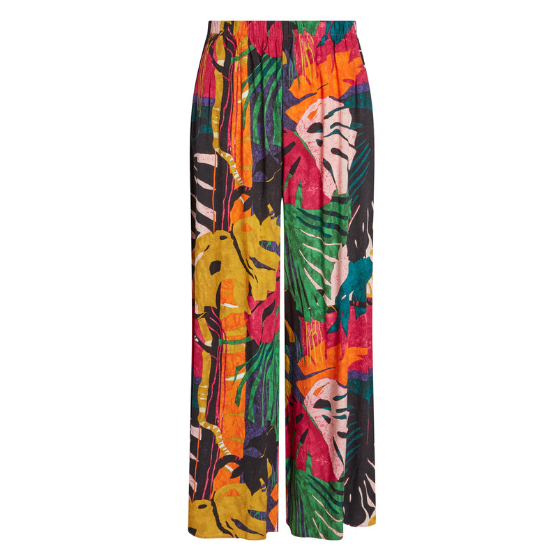 Long Wide Leg Pants - Fern Grotto