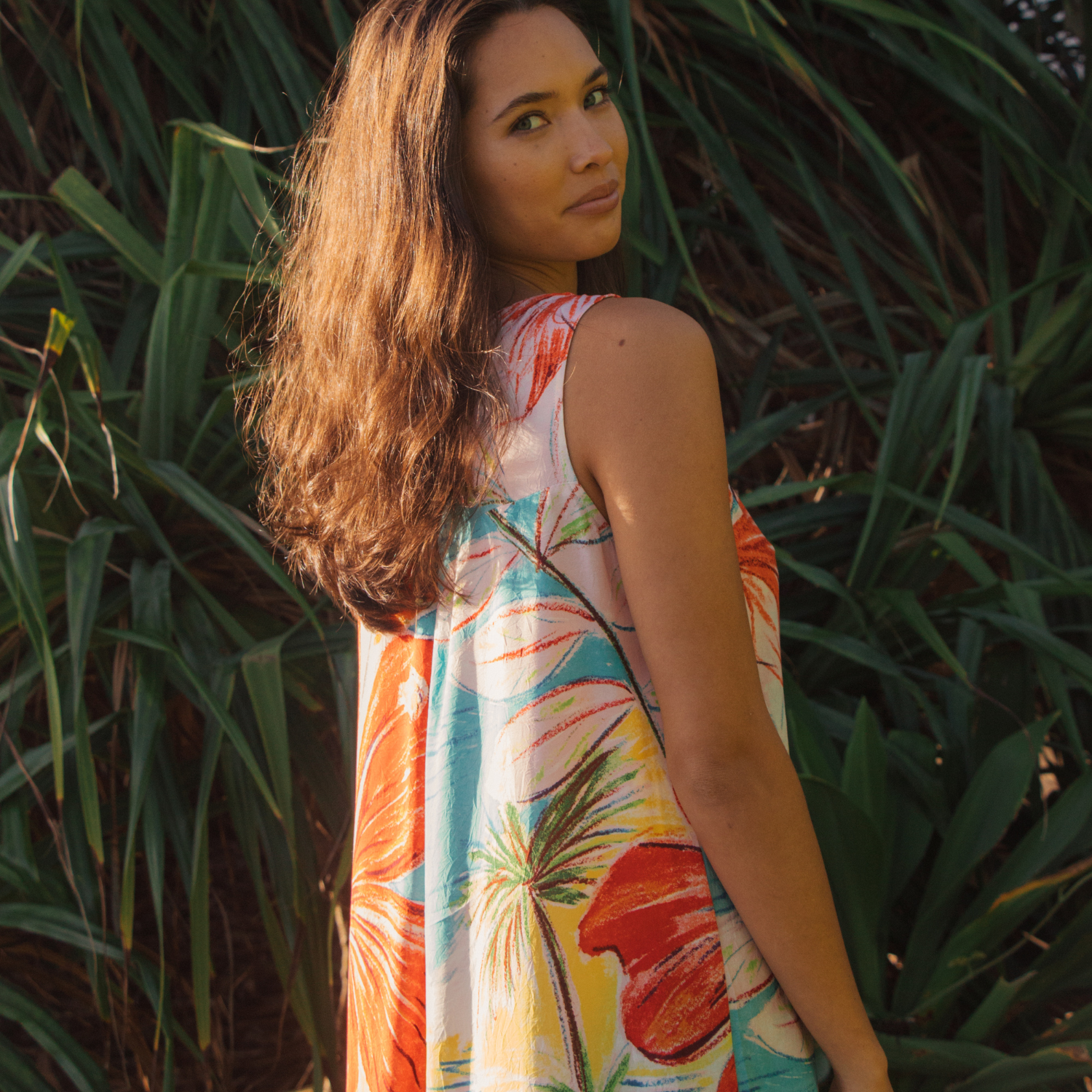 Jackie Dress - Island Bisc