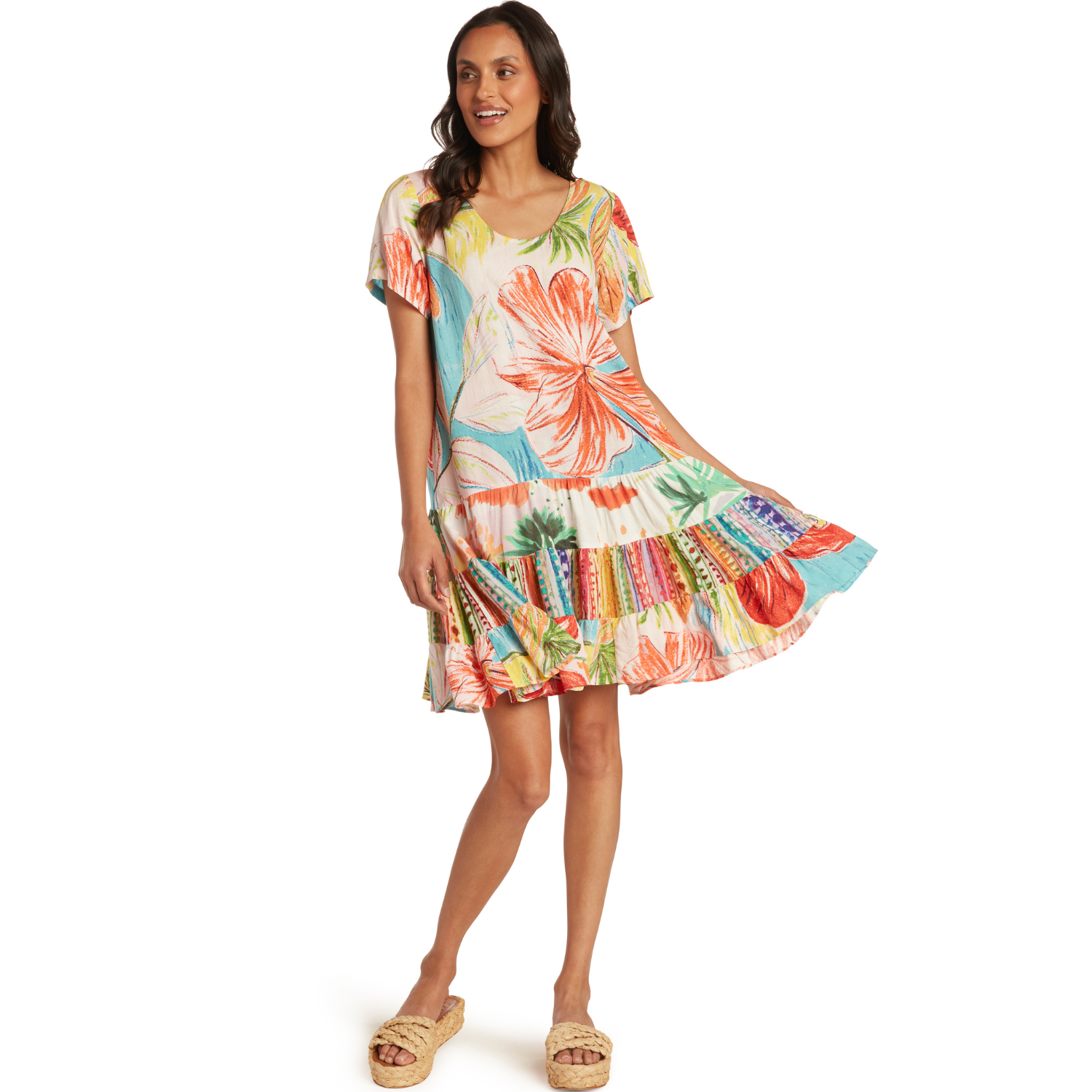 Hattie Dress - Island Bisc