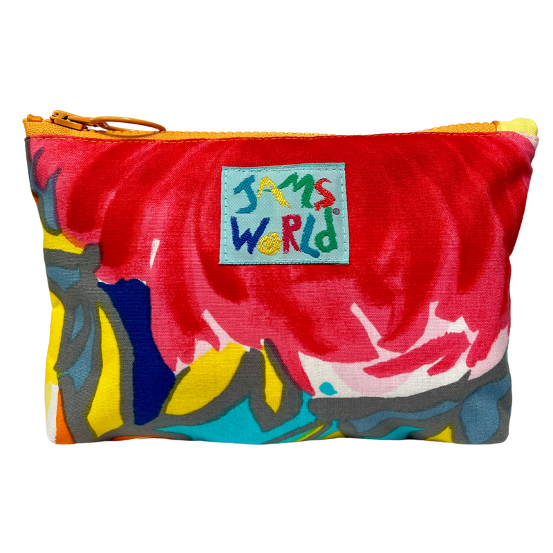 Jams World Go-To Lined Zip Pouch - Sunny Meadow