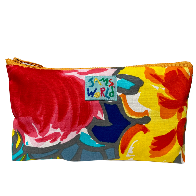 Jams World Go-To Lined Zip Pouch - Sunny Meadow