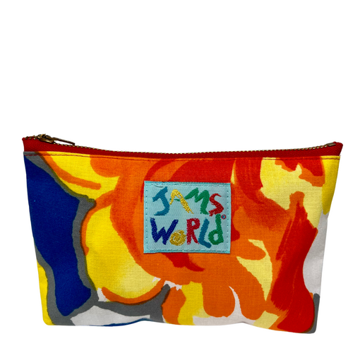 Jams World Go-To Lined Zip Pouch - Sunny Meadow