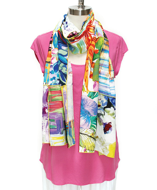 Patchwork Rayon Shawl