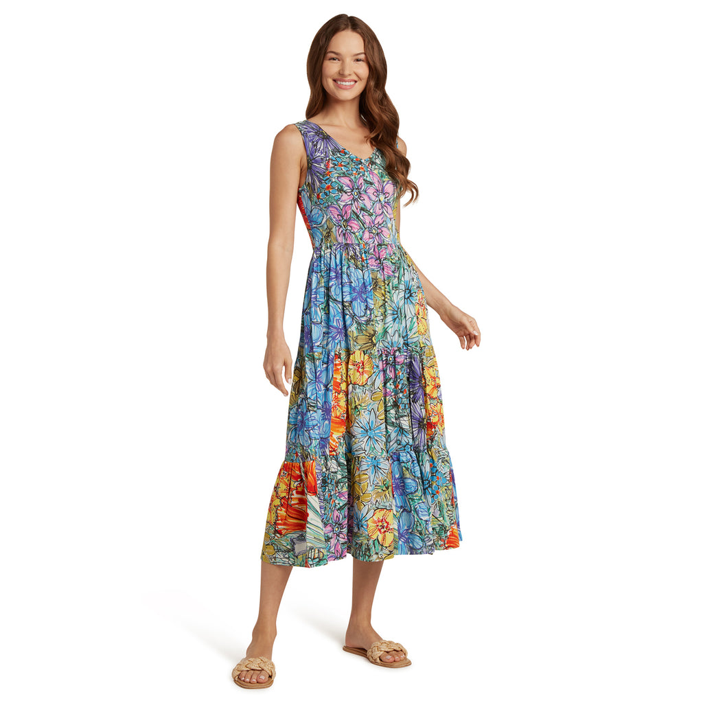 Deals Jams world Eden dress. Size medium Colorful. Adjustable straps. Pockets.