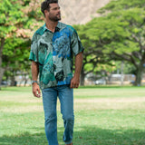 Men's Retro Shirt - Meadow Mist - jamsworld.com