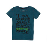 Kids "Look" Teal Tee - Surf Line Hawaii