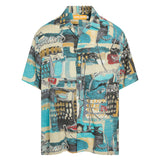 Men's Retro Shirt - Visage Turquoise