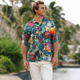 Men's Retro Shirt - Fiore Black - jamsworld.com