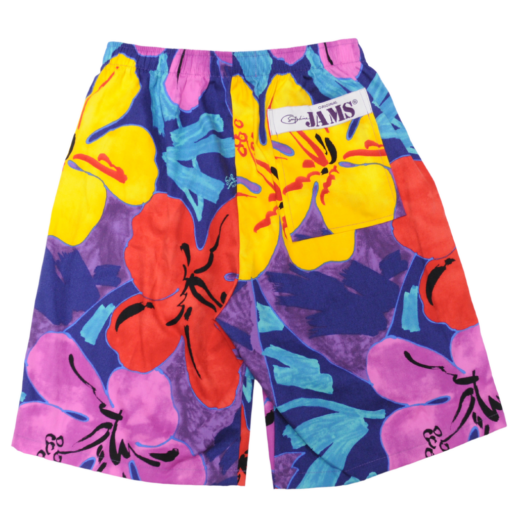 Men s Super Jams Floral Hibiscus Purple