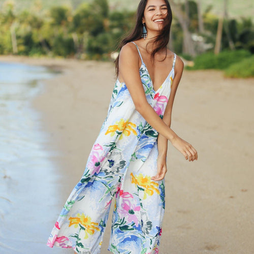Buy Hawaiian Print Jumpsuit, Beach Jumper for women – jamsworld.com