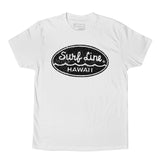 Oval Surf Line Hawaii Script Logo Tee - jamsworld.com