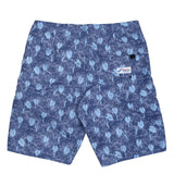 Men's Classic Boardshorts - Taro Leaves Navy - jamsworld.com